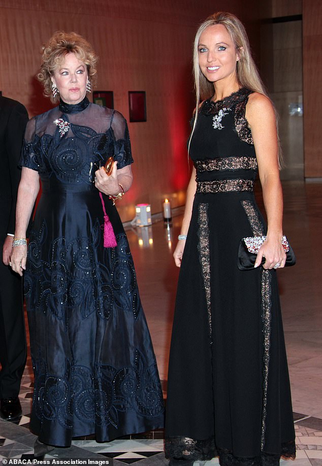 When £100m of investments and art was taken from a trust fund for Princess Camilla and her sister Cristiana (right) in 2010 and transferred into Edoarda's (left) name, Cristiana feared the cash was being given to her sister