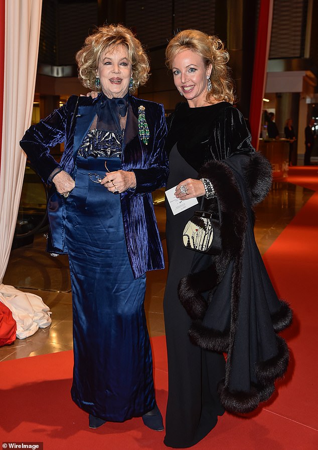 Princess Camilla has refused to disclose the location of valuables including a painting worth £49.9m (she is pictured with her mother)