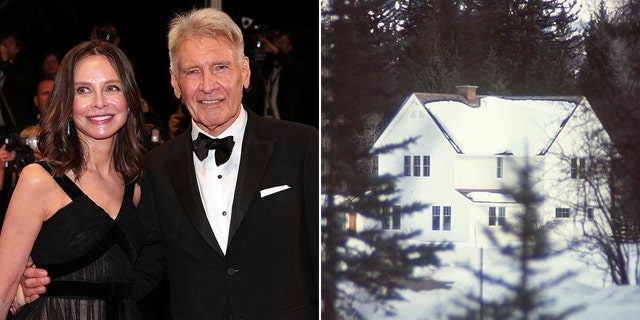 Seite an Seite von Harrison Ford und seinem Zuhause in Wyoming