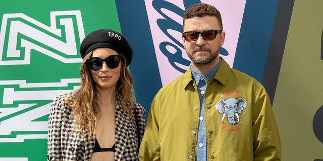 Justin Timberlake und Jessica Biel auf der Paris Fashion Week