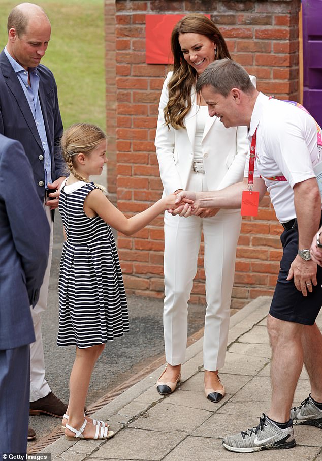 Im Bild: Prinzessin Charlotte mit ihren Eltern Prinz William und Kate Middleton bei den Commonwealth Games im vergangenen August
