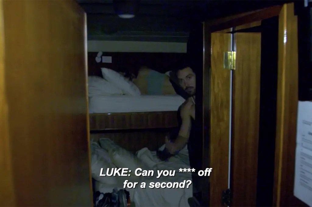 Luke Jones in a scene from "Below Deck: Down Under."