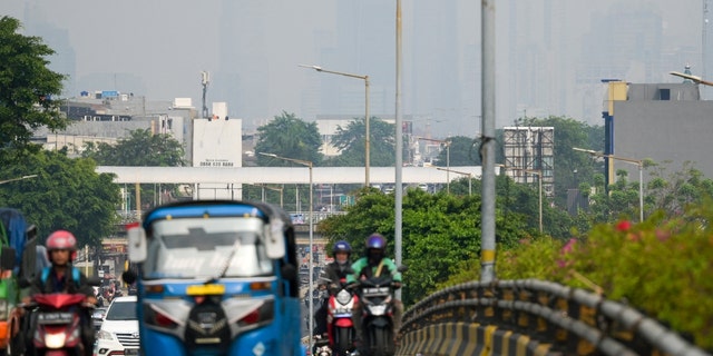 Smogige Bedingungen in Jakarta