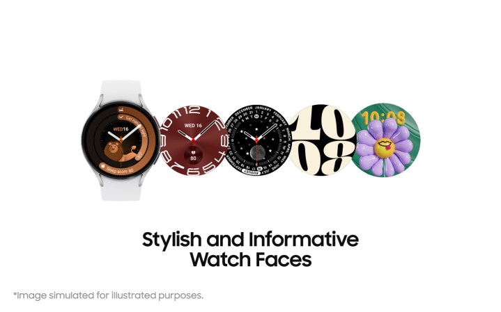 Neue Zifferblätter kommen über One UI Watch 5 auf ältere Galaxy Watch-Geräte.