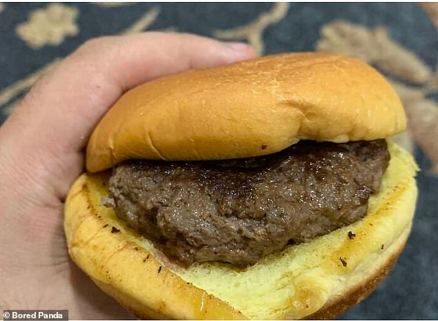Ein 18-Jähriger betonte, dass seine bevorzugte Art, einen Burger zu essen, völlig schlicht ist, ohne Saucen, Käse oder Beilagen