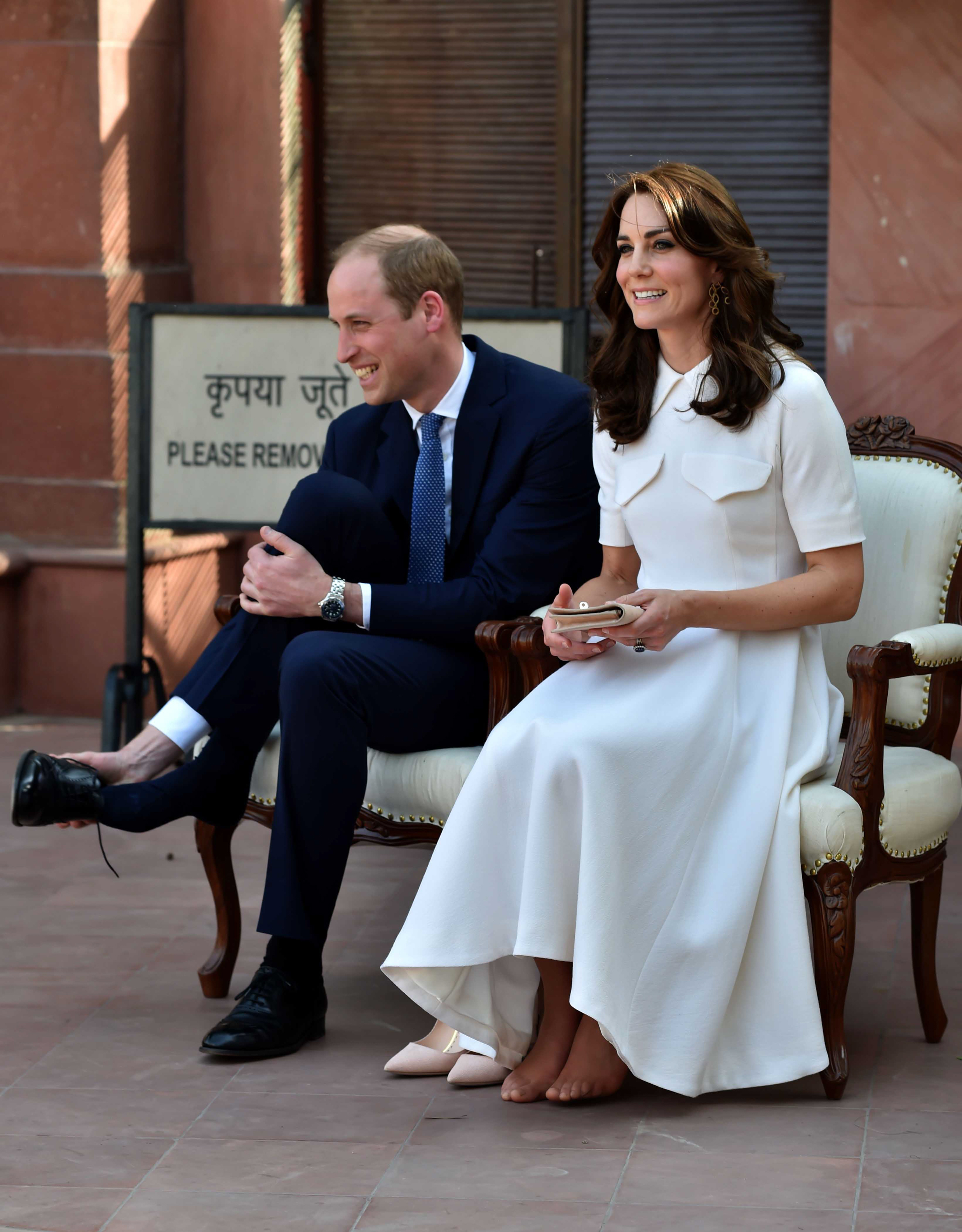 Kate Middleton und Prinz William besuchen Gandhi Smriti im Jahr 2016