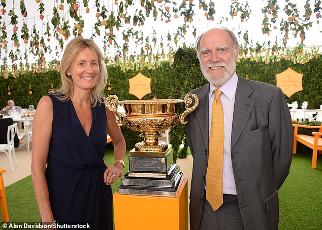 Lord Michael und Lady Marina Cowdray gemeinsam beim Veuve Clicquot Gold Cup am 20. Juli 2014