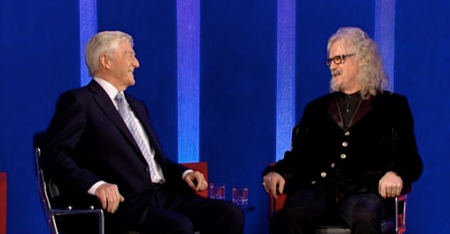 MICHAEL PARKINSON: There was obviously still plenty in the pot to finance barmy ideas. The line-up for the final TV show, in December 2007, was Billy Connolly, Dame Judi Dench, Sir David Attenborough, Sir Michael Caine, Peter Kay, Dame Edna Everage and David Beckham