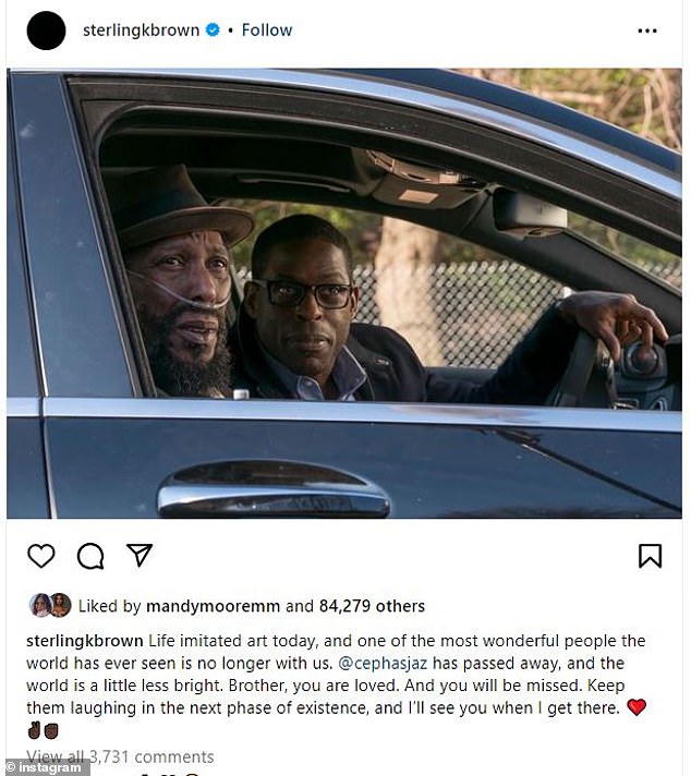 Wie der Vater, so der Sohn: Sterling K. Brown, Rons Sohn in This Is Us, schrieb auf seiner Instagram-Seite eine herzerwärmende Hommage an den Paid In Full-Schauspieler
