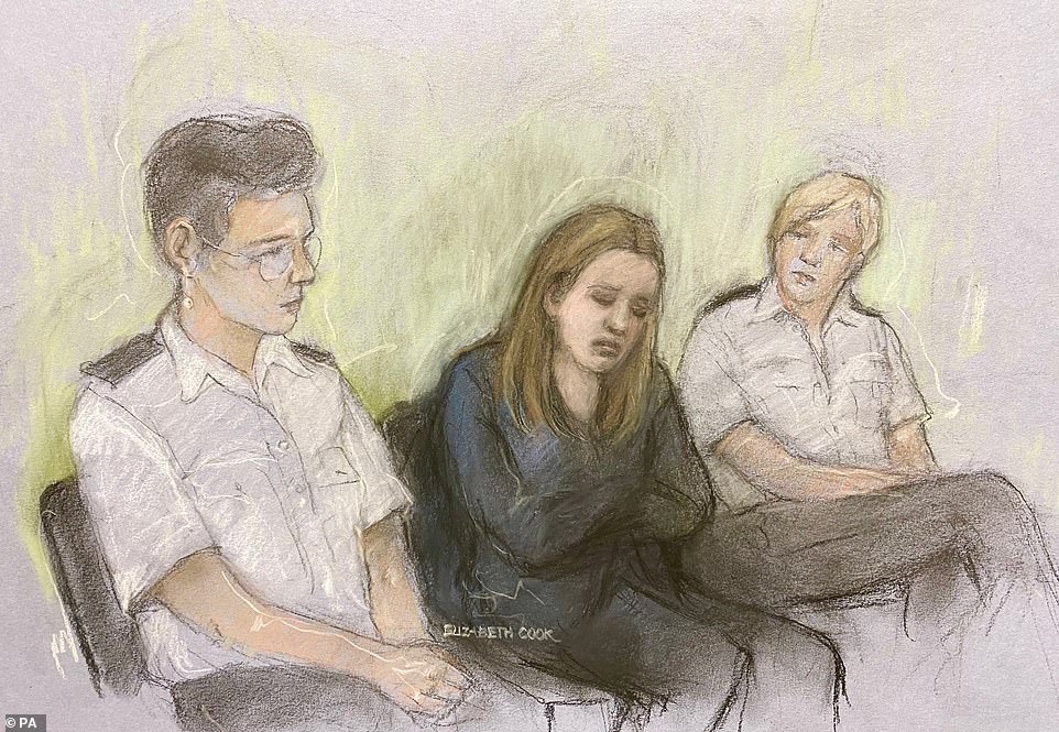 Letby cries as she listens to the first guilty verdicts being read out by the foreman of the jury at Manchester Crown Court