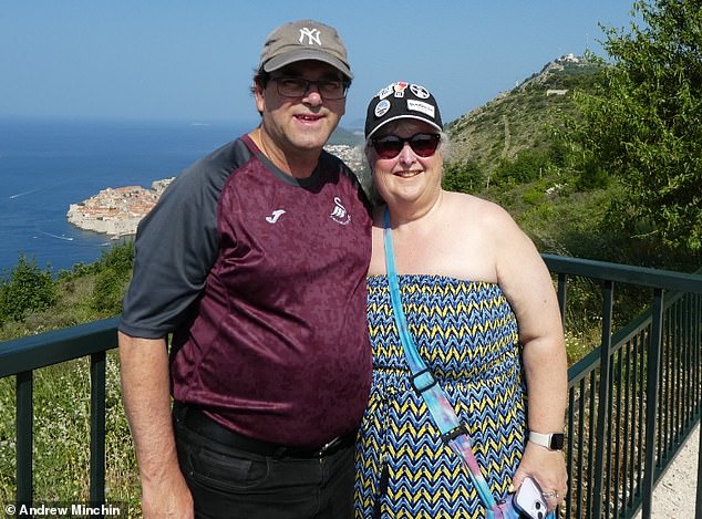 Andrew Minchin, 61, and his partner Delyth, 60, had to pay the £110 Ryanair fee to check-in at the airport when travelling from Bristol to Krakow before the pandemic