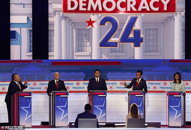 Chris Christie and Vivek Ramaswamy bickered at several point during the debate