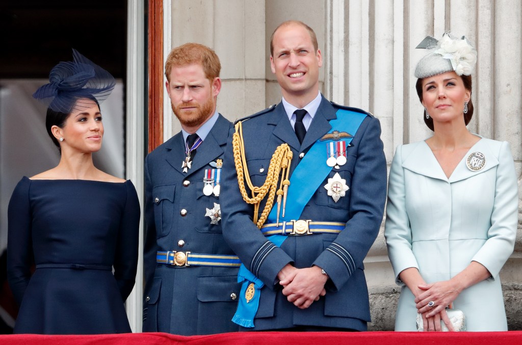 Meghan Markle, Prinz Harry, Prinz William und Kate Middleton