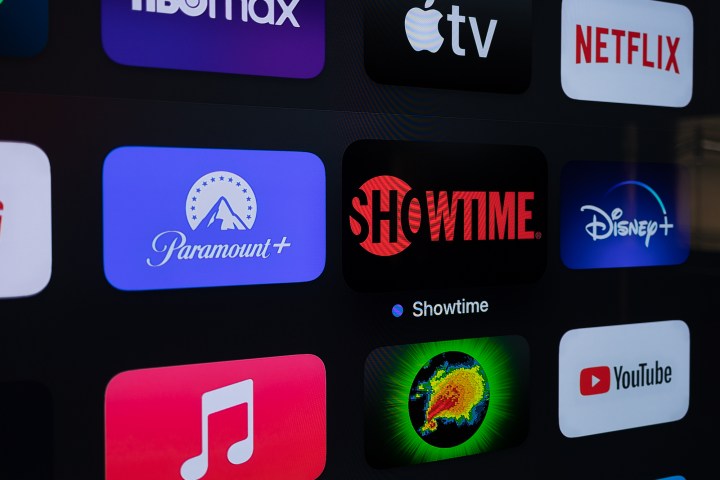 App-Symbole für Paramount Plus und Showtime.