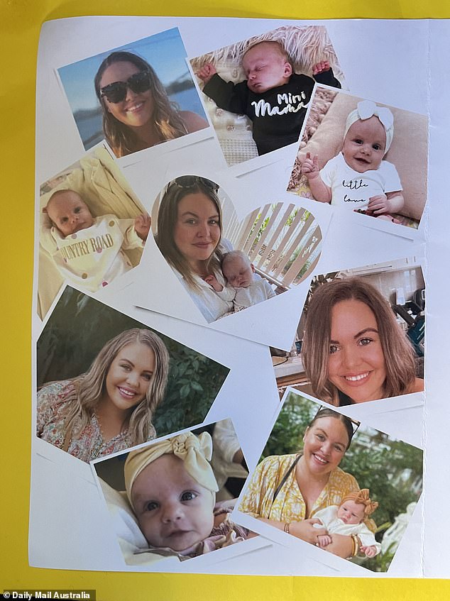 Eine Gedenkbroschüre war mit Fotos der angeblich ermordeten Mutter und Tochter gefüllt
