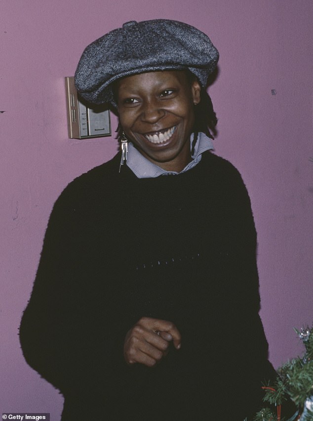 Throwback: Whoopi, pictured here in 1983, was married to her first husband in the 70s before she found fame