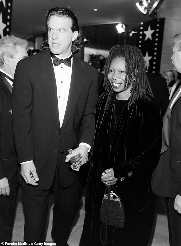Happier times: Lyle and Whoopi pictured together in March 1995 at the Beverly Hilton Hotel