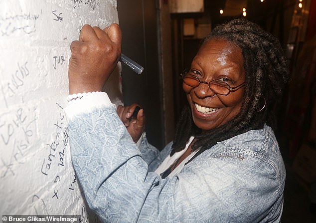 Her support: Whoopi, pictured in July 2023, is a proud supporter and ally of the LGBTQ+ community
