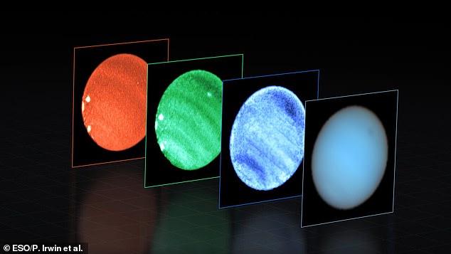 Das VLT ist mit einem Multi Unit Spectroscopic Explorer ausgestattet, der das von Neptun reflektierte Sonnenlicht in seine Komponentenfarben und Wellenlängen aufspaltet