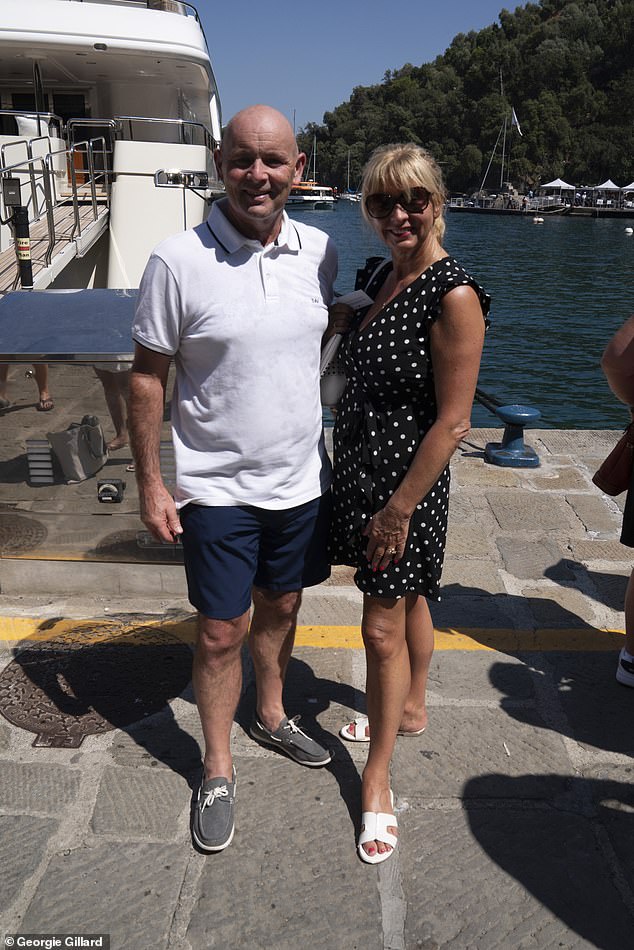 Paul and Karen Warren, who were among the many cruise ship passengers to descend on the town