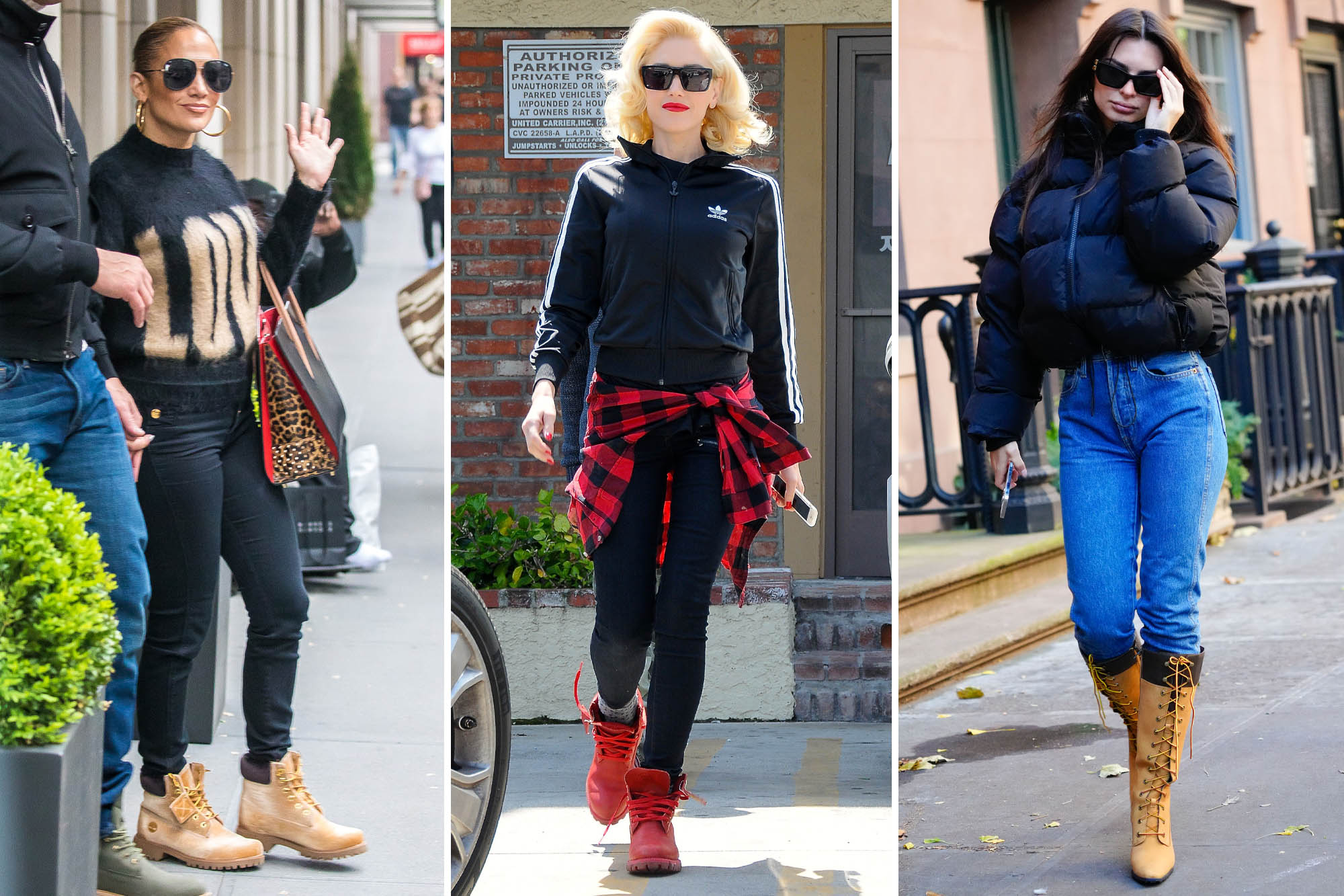 Jennifer Lopez, Gwen Stefani und Emily Ratajkowski tragen Timberland-Stiefel