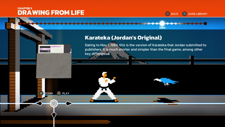 Ein Screenshot aus The Making of Karateka.
