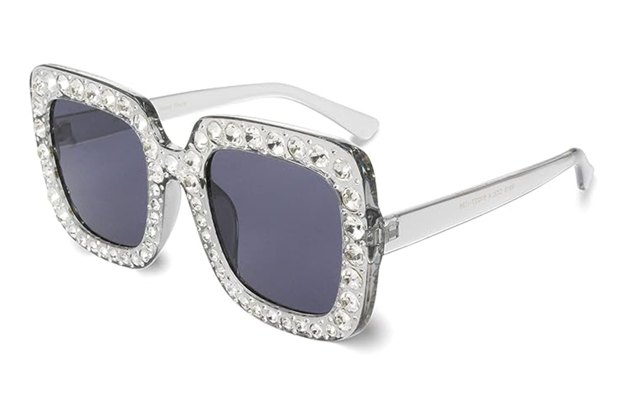 Xpectrum Extra große quadratische Elton-Kristall-Sonnenbrille