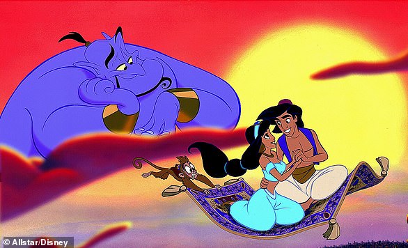 In „Aladdin“ (im Bild) entführt der Held Prinzessin Jasmine aus dem restriktiven Palastleben.  Experten glauben, dass Disney-Filme eine falsche Vorstellung davon vermitteln, wie eine gesunde Beziehung aussieht