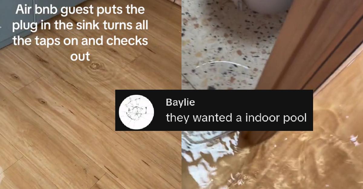 Airbnb-Gast steckt Steckdose ins Waschbecken, dreht Wasserhähne auf und checkt aus