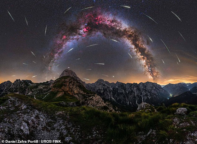 Die Perseiden (im Bild aus Slowenien) gelten als der beste Meteorschauer des Jahres.  Die Teile des Weltraumschrotts, die mit unserer Atmosphäre interagieren und den Meteoritenschauer erzeugen, stammen vom Swift-Tuttle-Kometen