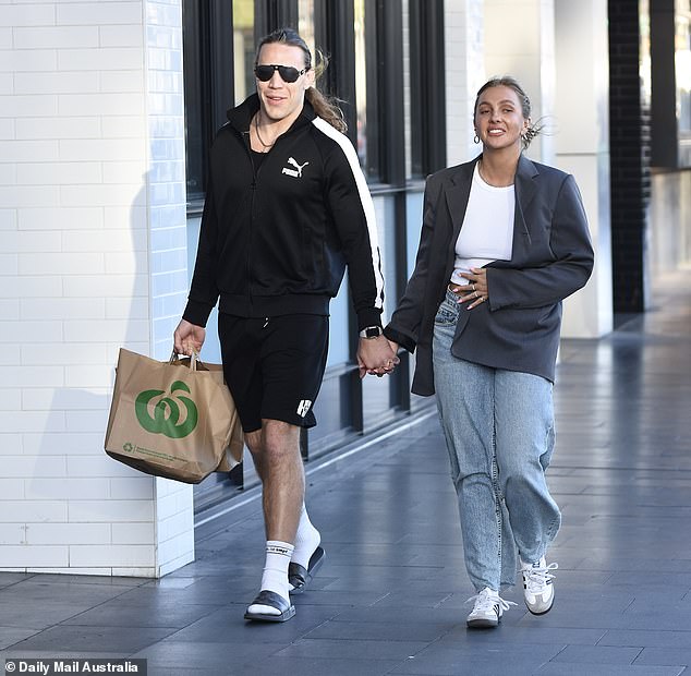 Daily Mail Australia can reveal that the cast of next year's series have all been married, gone on their honeymoons and already moved in together. (Pictured newlyweds: Jayden Eynaud and Eden Harper)