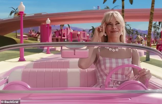 Made in Britain: Margot Robbie plays the lead role in hit film Barbie