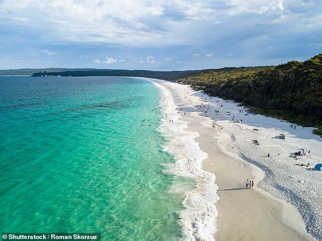 Hyams Beach (above) was ranked number 10 in Enjoy Travel's 50 Best Beaches In The World list