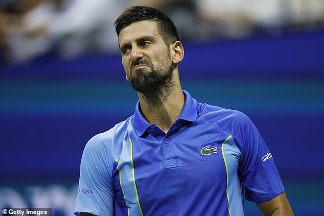 Novak Djokovic feierte am Montag seine triumphale Rückkehr zu den US Open