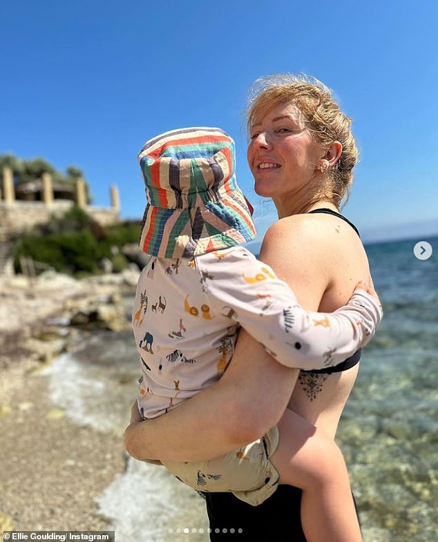 Vernarrte Mutter: Ellie im Bild mit ihrem zweijährigen Sohn Arthur