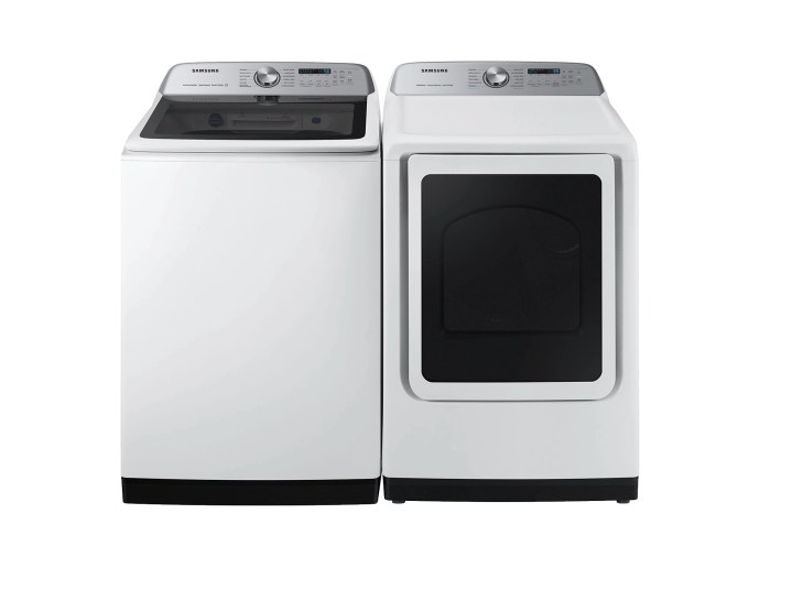 Produktbild des Pakets „Smart Toplader-Waschmaschine und Smart-Elektrotrockner“ von Samsung