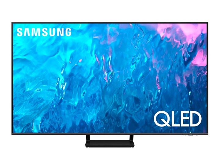 The Samsung Q70C 55-inch 4K QLED Smart TV against a white background.