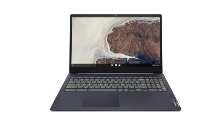 15 Zoll Lenovo Chromebook 3i auf weißem Hintergrund.