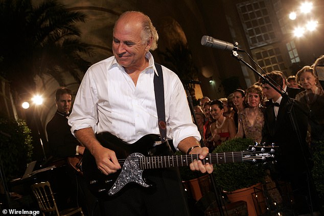 Jimmy Buffet performs at the "Grand Bal du Bosquet" to celebrate the first unveiling of The Trois Fontaines Bosquet at the Orangerie of the Chateau De Versailles June 12, 2004 in Paris