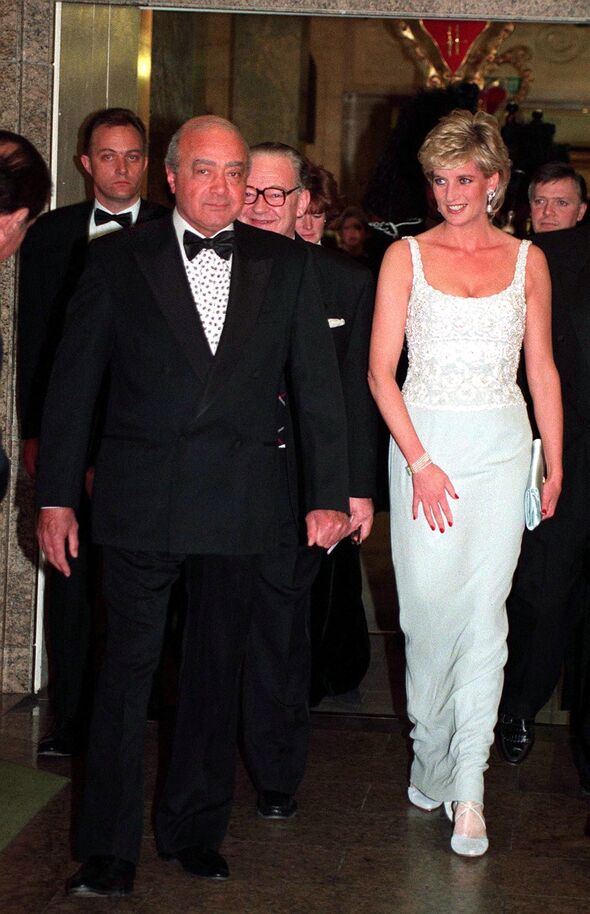 Mohamed Al-Fayed mit Diana