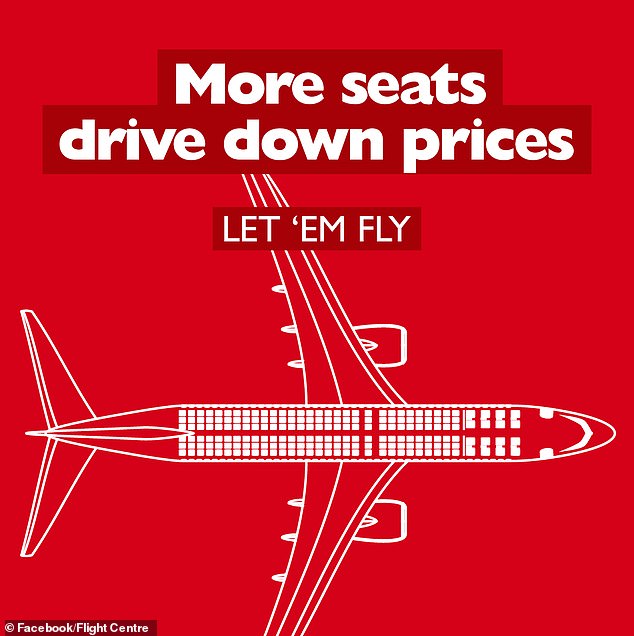 Die Werbekampagne des Flight Centre würde fortgesetzt, „es sei denn, die Regierung handelt“ und macht ihre umstrittene Entscheidung rückgängig