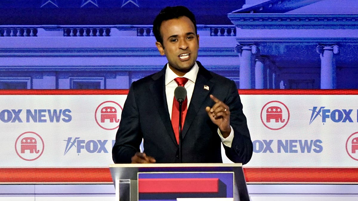 Vivek Ramaswamy bei der Fox News-Debatte