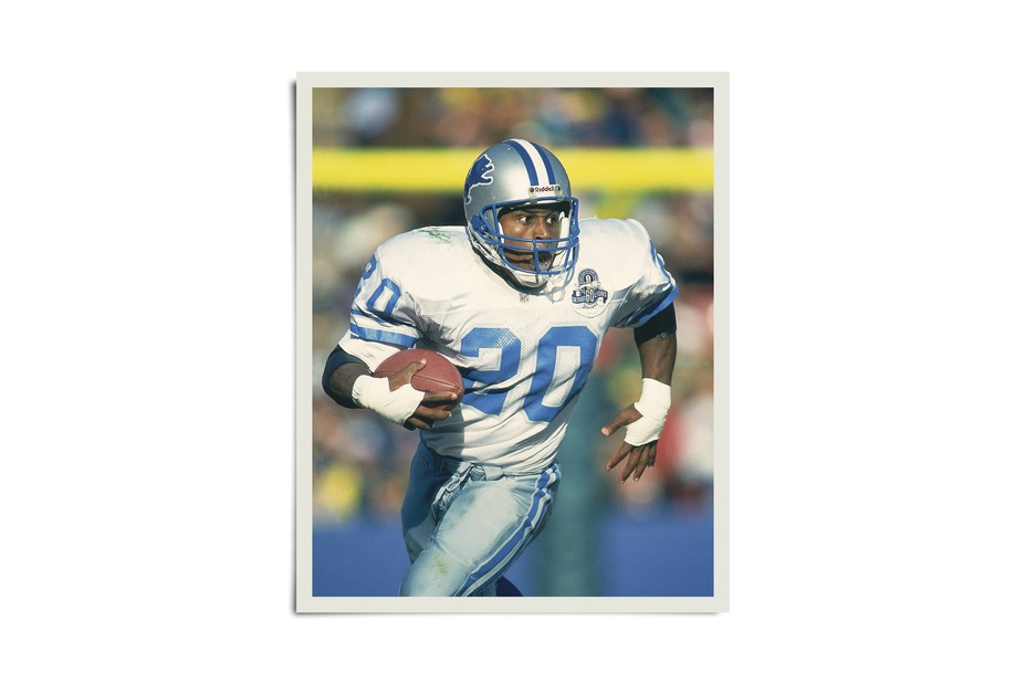  Detroit Lions Barry Sanders (20) in action vs Green Bay Packers, Milwaukee, WI 11/21/1993 