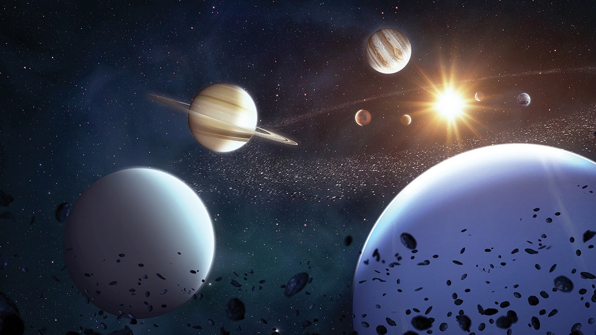 Illustration des Sonnensystems