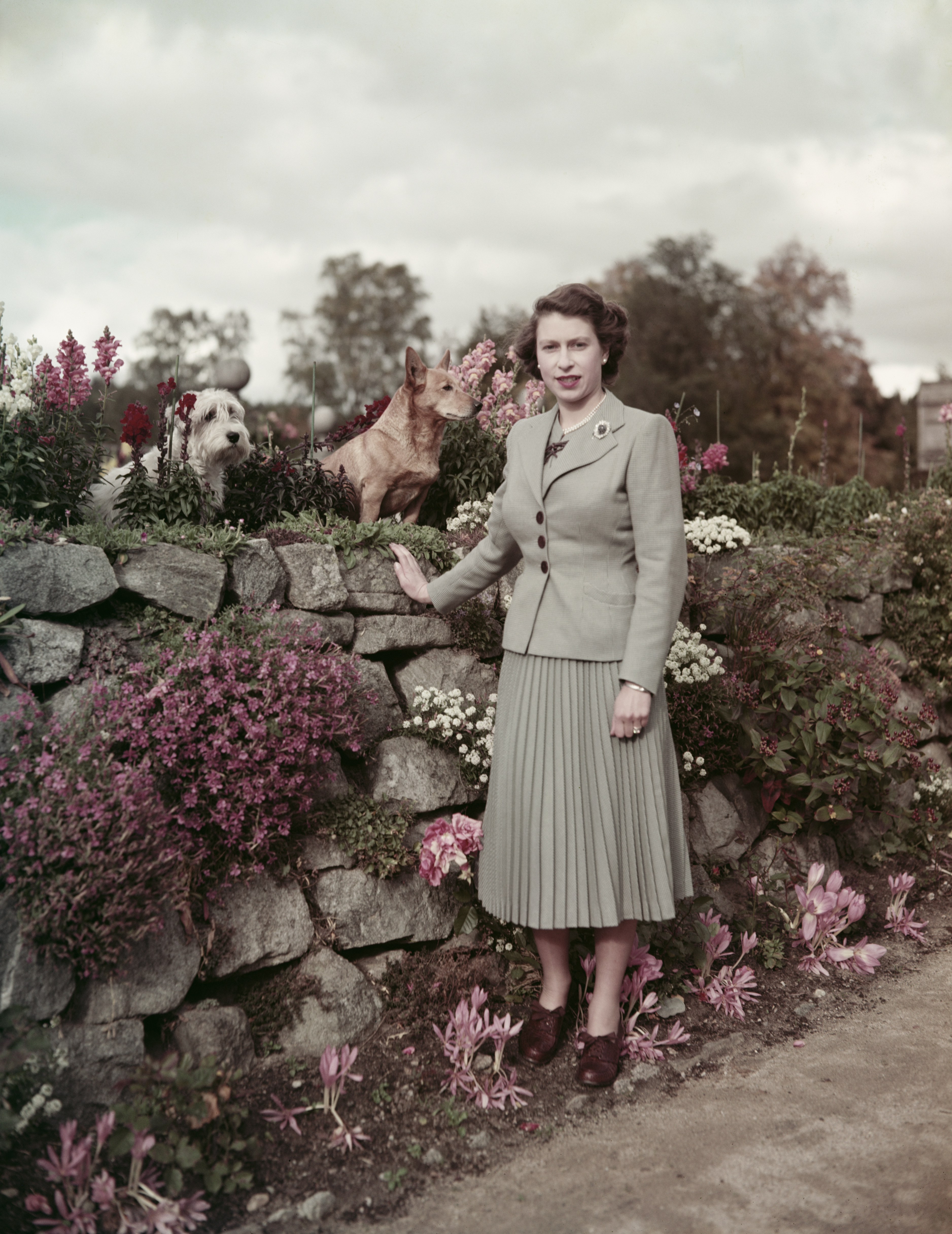 Die Königin in Balmoral im Jahr 1952.