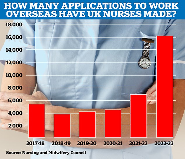 Das Interesse an einem Umzug ins Ausland für Krankenschwestern und Hebammen ist im vergangenen Geschäftsjahr mit über 16.000 Bewerbungen explosionsartig gestiegen