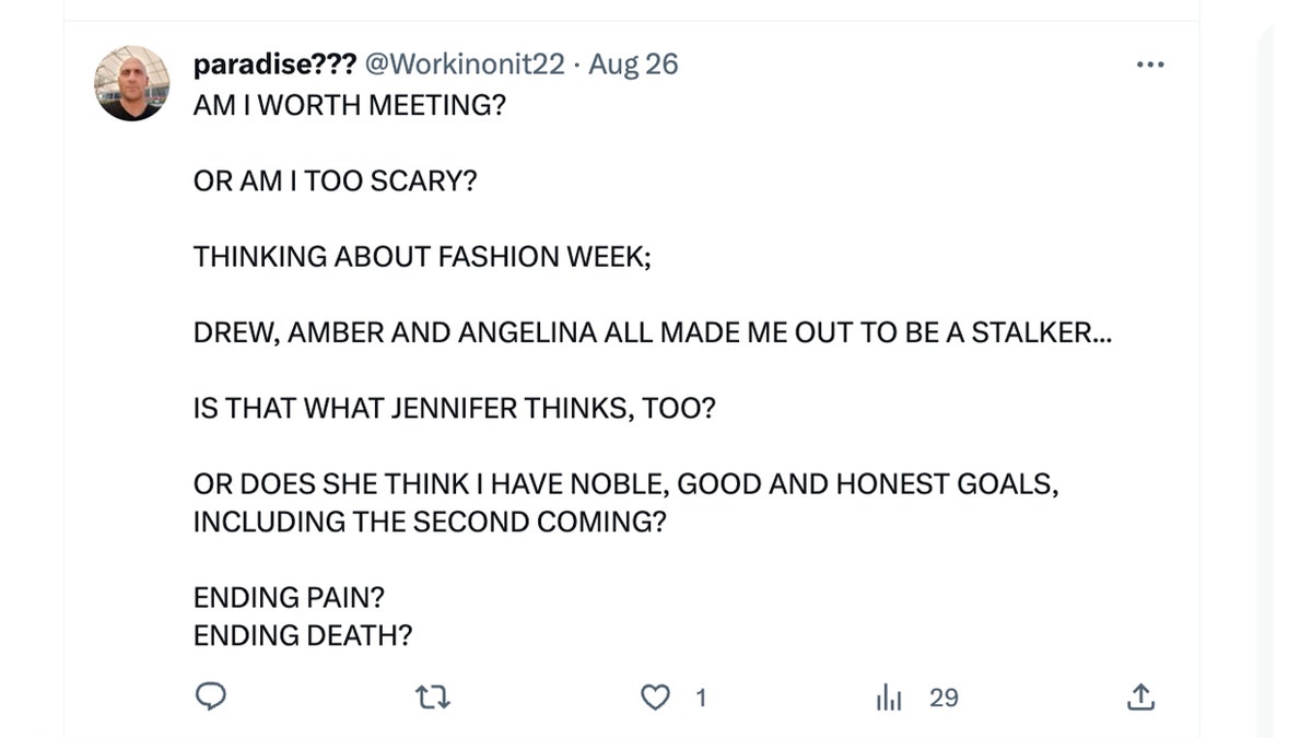 Screenshot eines Tweets über "zeichnete Amber und Angelina"