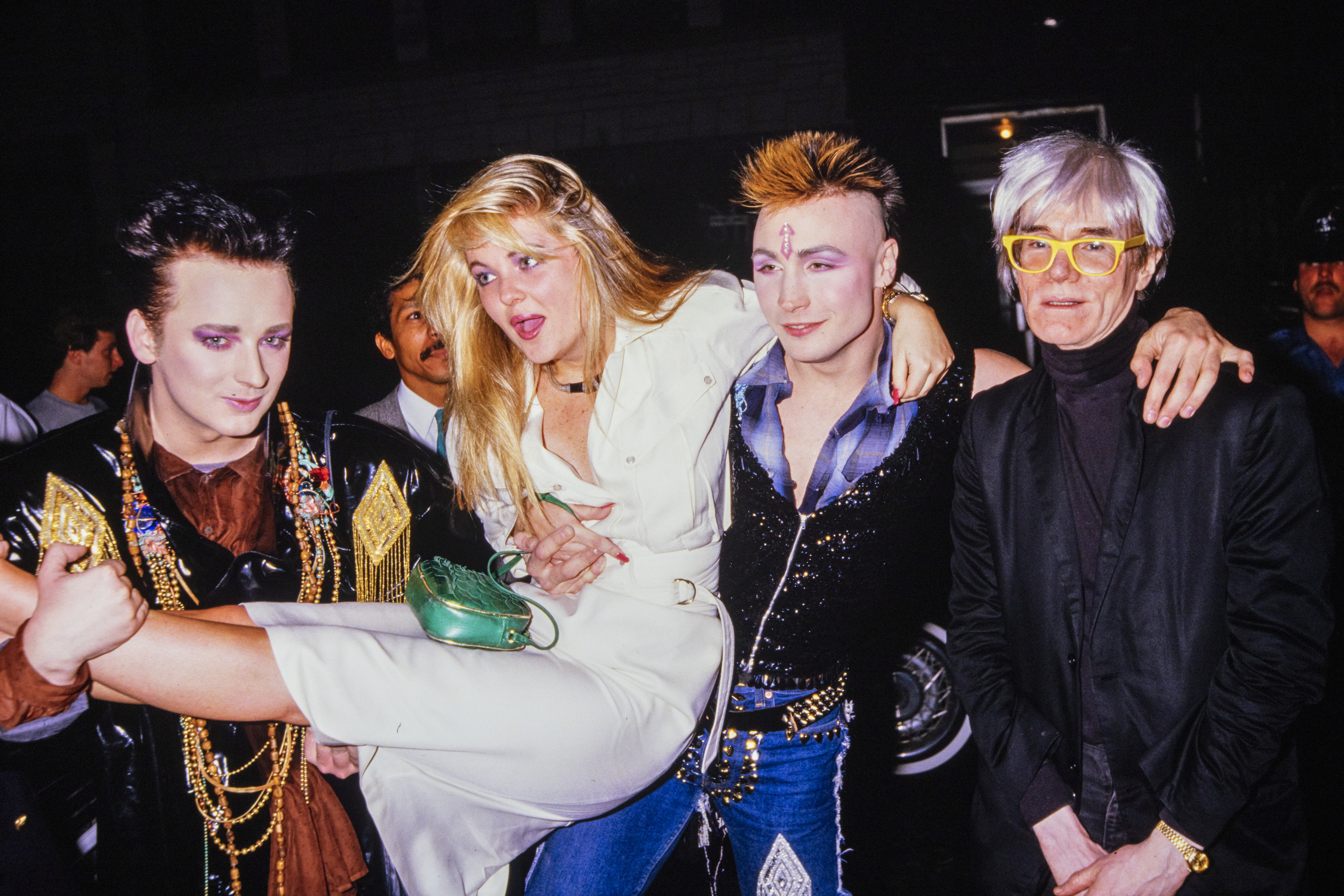 Boy George, Cornelia Guest, Marilyn und Andy Warhol