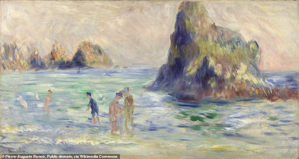 Brush hour: This is one of Renoir's celebrated paintings of Moulin Huet Bay