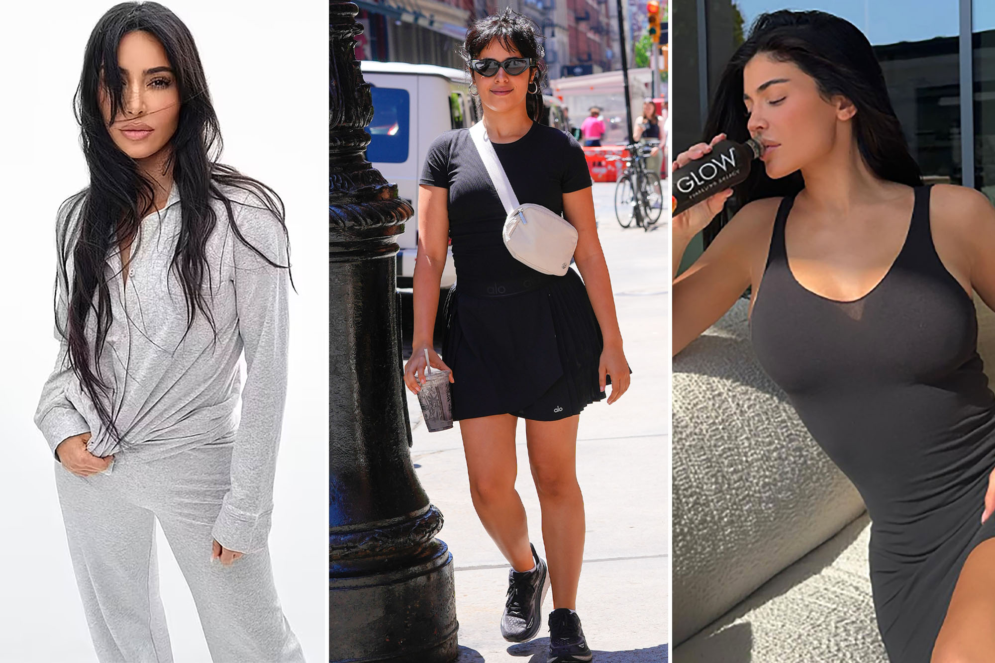 Kim Kardashian, Camila Cabello und Kylie Jenner tragen Skims